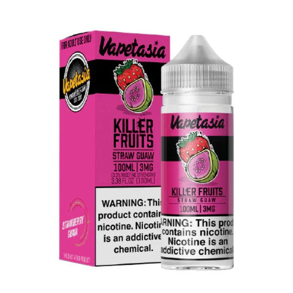 VAPETASIA KILLER FRUITS STRW GUAW 100ML 3MG