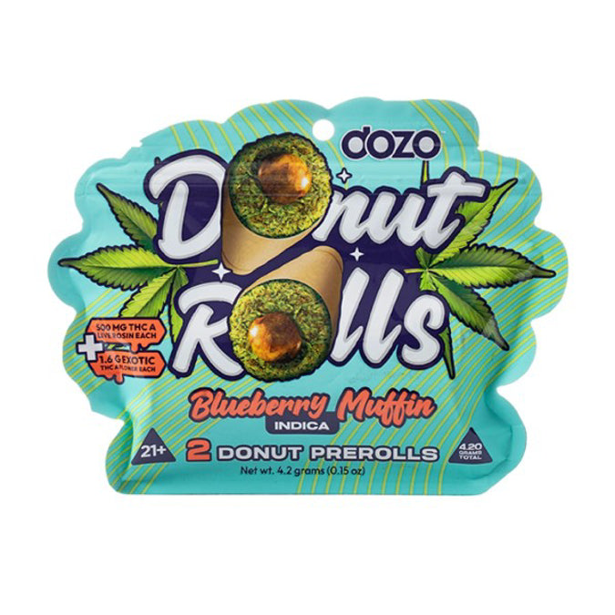 DOZO DONUT PROLL LEMON BLUEBERRY MUFFIN INDICA 4.2GM|795847774541|Pack Of|20