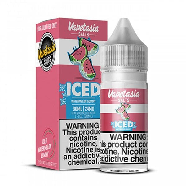 VAPETASIA NIC SALT ICE WTRMELN GUMMY 30ML 24MG