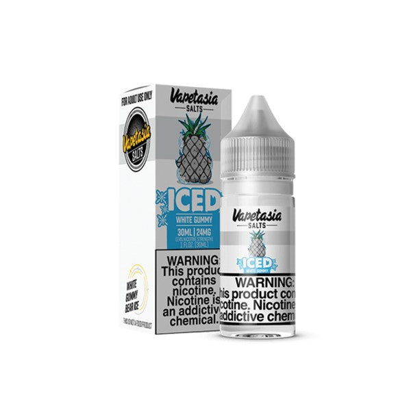VAPETASIA NIC SALT ICE WHITE GUMMY 30ML 24MG