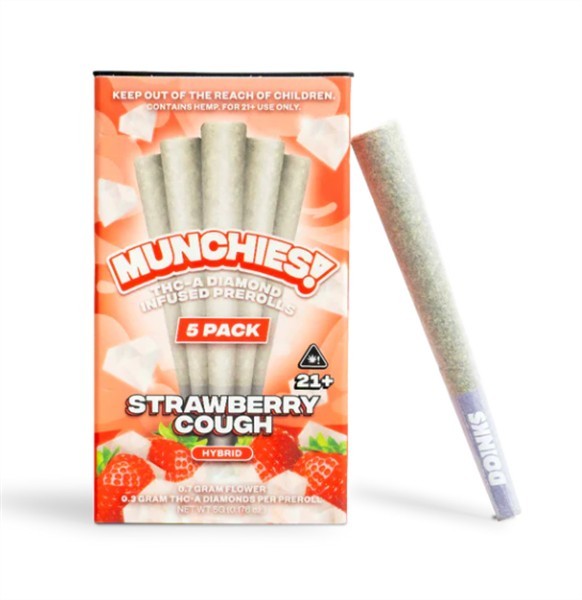 MUNCHIES THCA INFUSED PROLL STRAWBERRY CHOUGH HYBRID