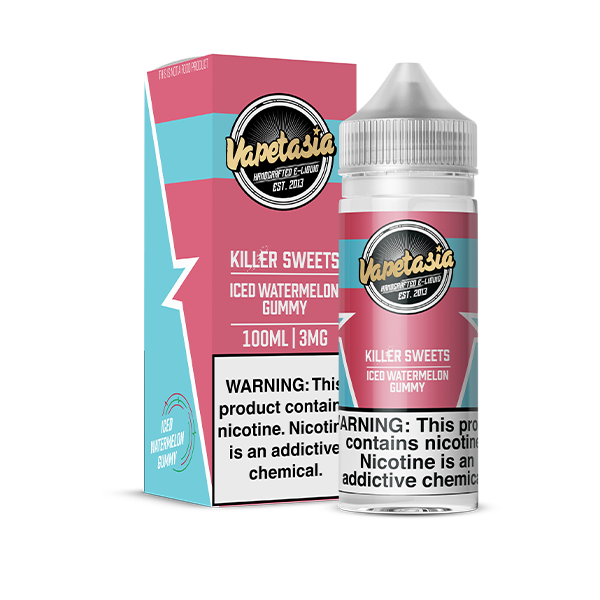 VAPETASIA KILER SWETS ICE WTRMELN GUMY 100ML 0MG