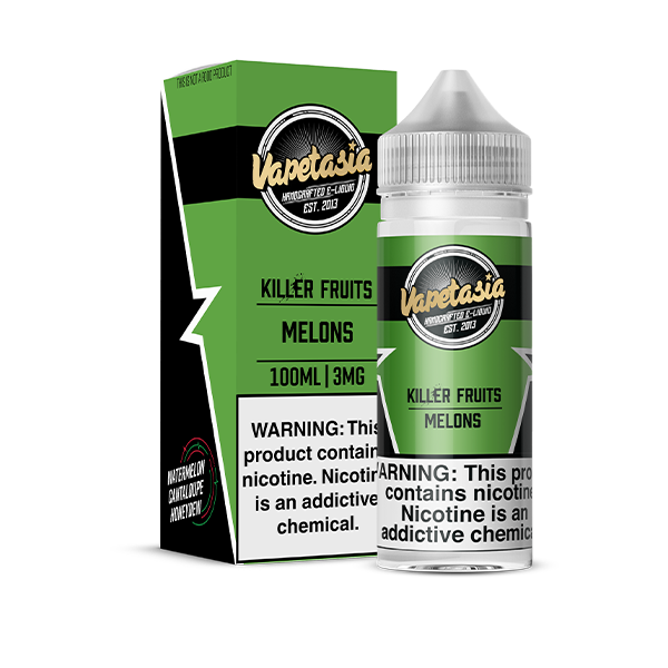 VAPETASIA KILLER FRUITS MELNS 100ML 0MG