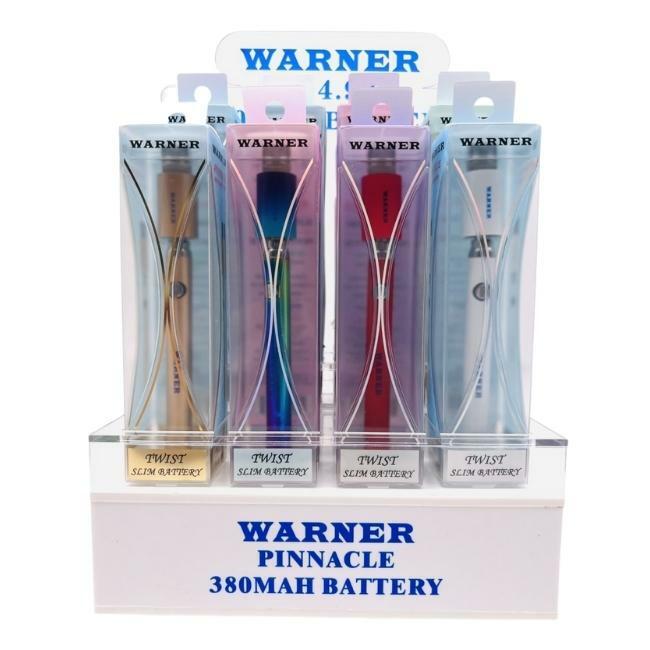 WARNER TWIST PINNACLE SLIM BATTERY ROUND 380MAH