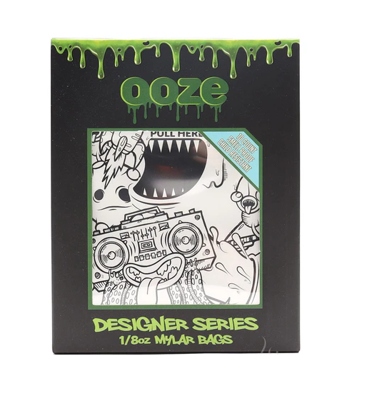 OOZE DESIGNER SERIES MONSTEROUS MYLAR BAGS 8OZ