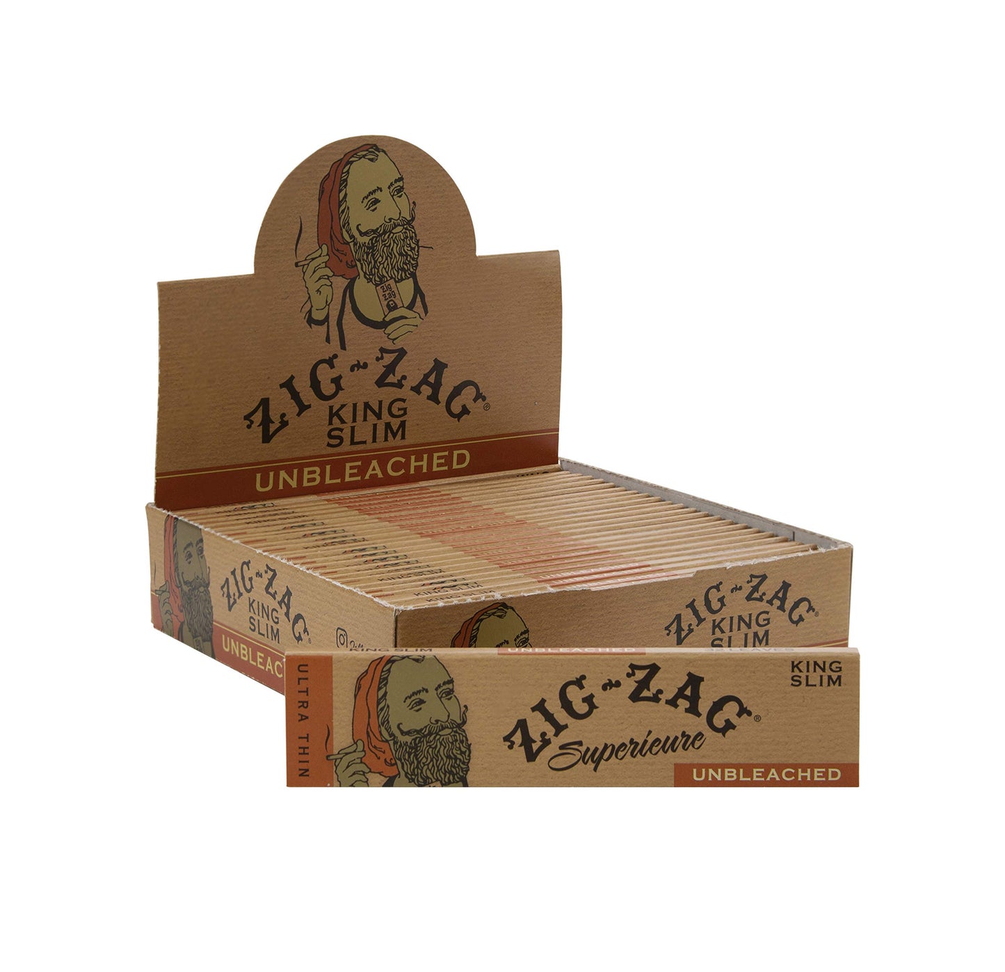 ZIGZAG UNBLEACHED KING SLIM