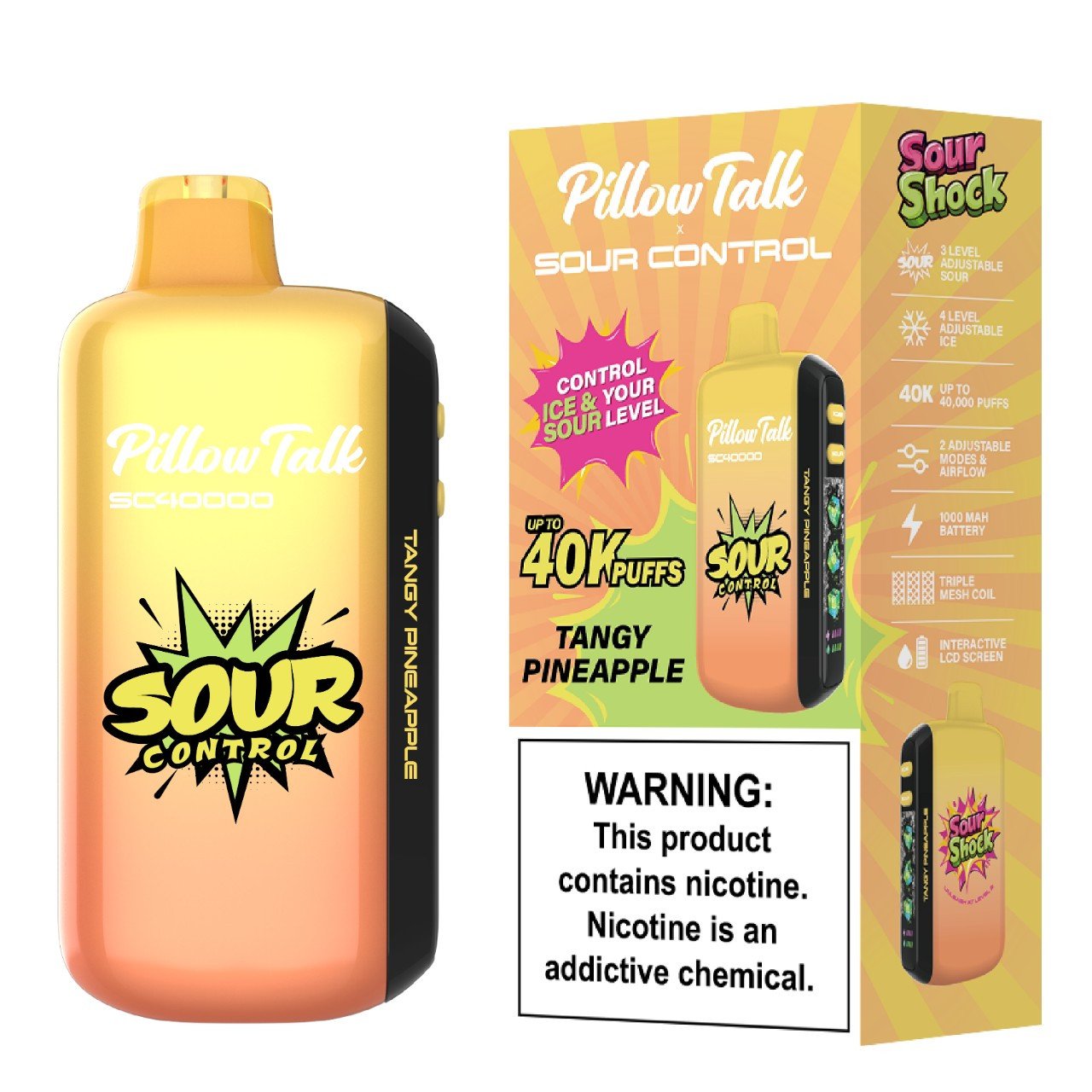 PILLOW TALK TANGY PINEAPPLE 40K|811783249834|Pack Of|5