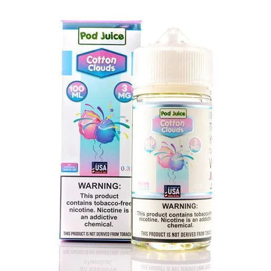 POD JUICE COTTON CLOUDS 0MG 100ML