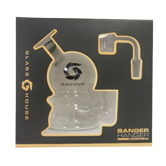 GLASS HOUSE GLOBE STAND BANGER HANGER