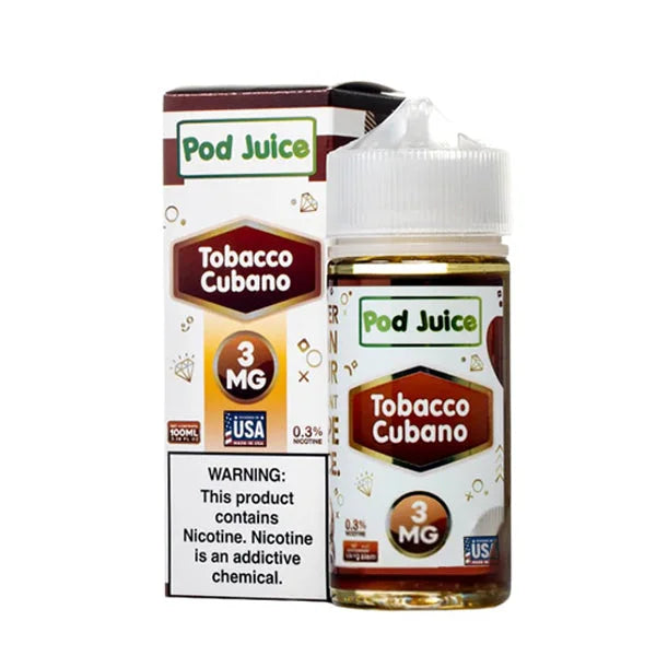 POD JUICE TOBACCO CUBANO 3MG 100ML