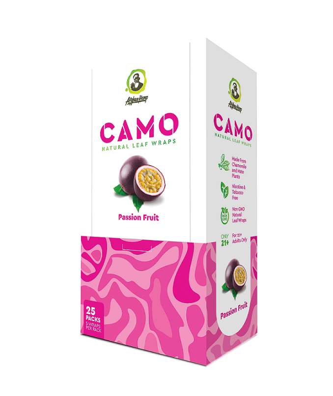 CAMO NATURAL LEAF WRAPS PASSION FRUIT