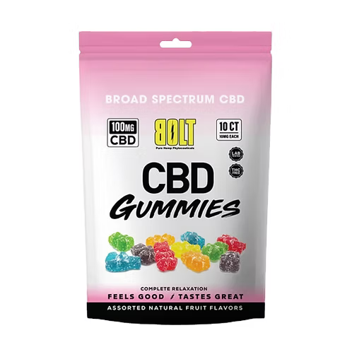 BOLT CBD GUMMY 10CT PACK 100MG