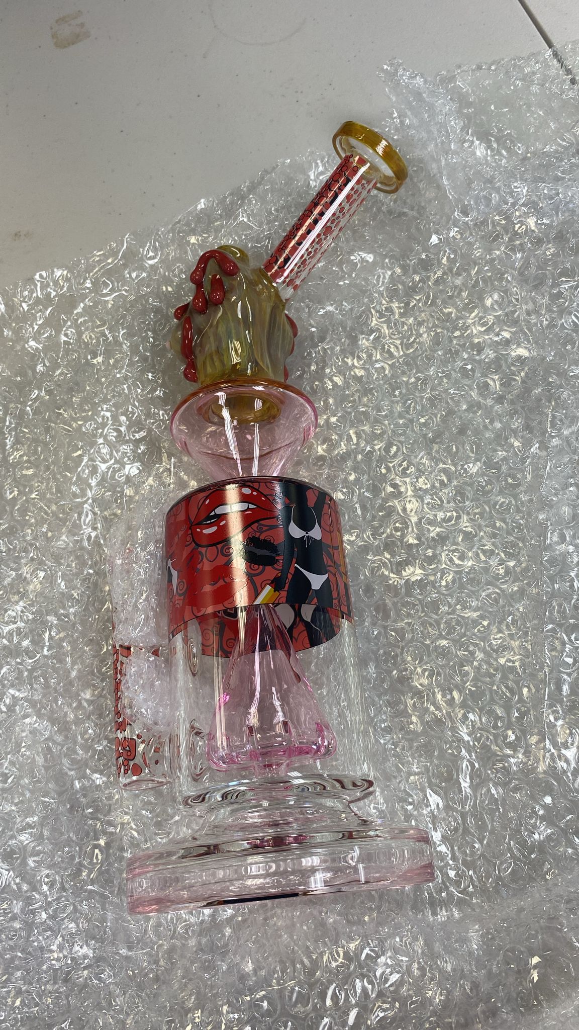 WATERPIPE JUICY J DRIPPING HONEY SPLASH JJ354 13.5"