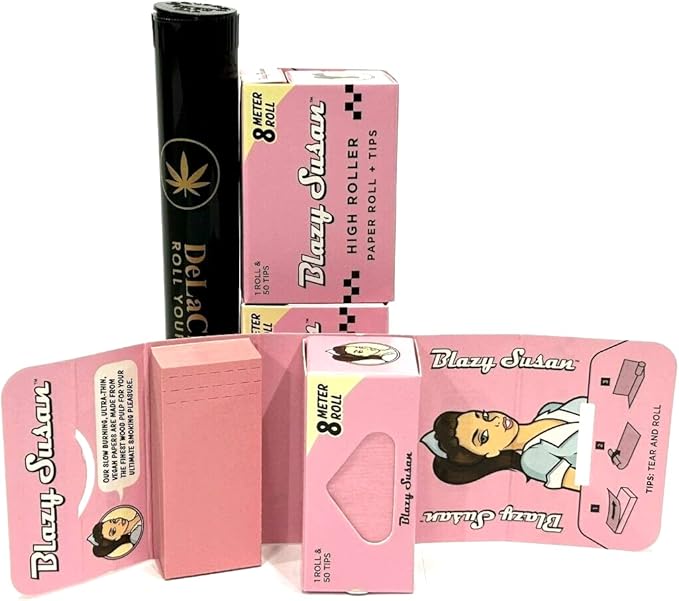 BLAZY SUSAN PINK HIGH ROLLER KIT 8MM 16CT
