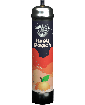 SPACE GAS JUICY PEACH 750GM 6CT