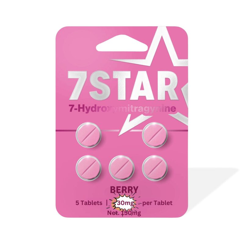 7 STAR 7 HYDROXYMITRAGYNINE 5CT 30MG PER TABLET BERRY