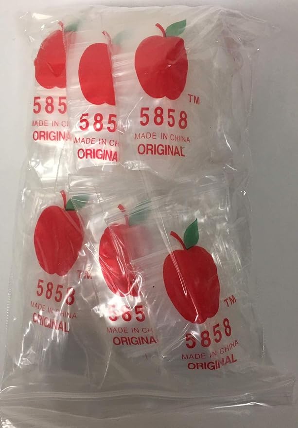 APPLE BAGGIES CLEAR CODE 5858