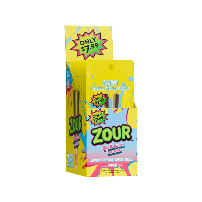 ZOUR STASH DMND PROLL BLUE RSPBRY LMNADE 1.25GM