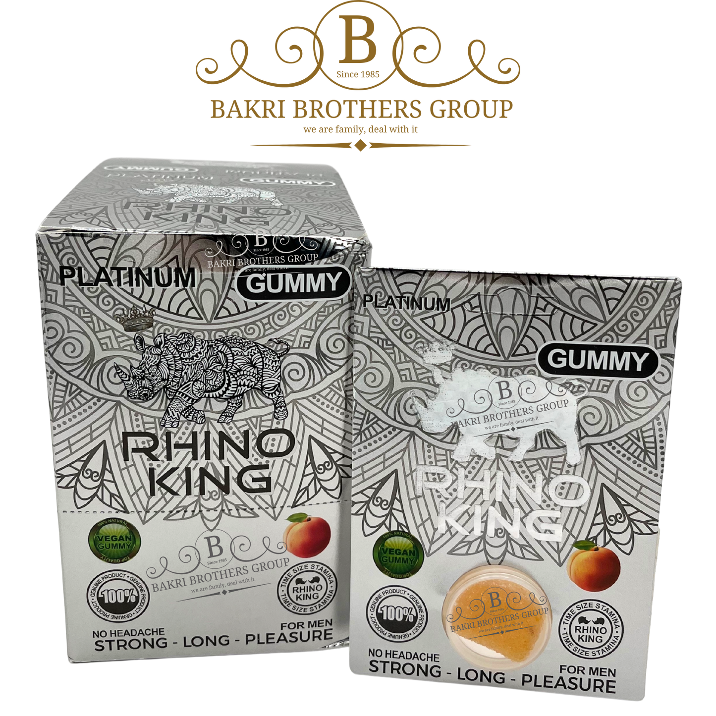 RHINO KING PLATINUM GUMMY 24CT