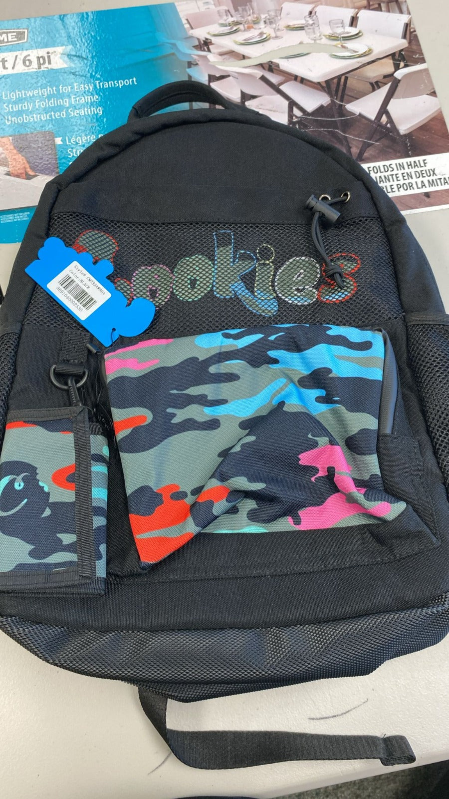 COOKIES BACKPACK BLACK CAMO 1CT