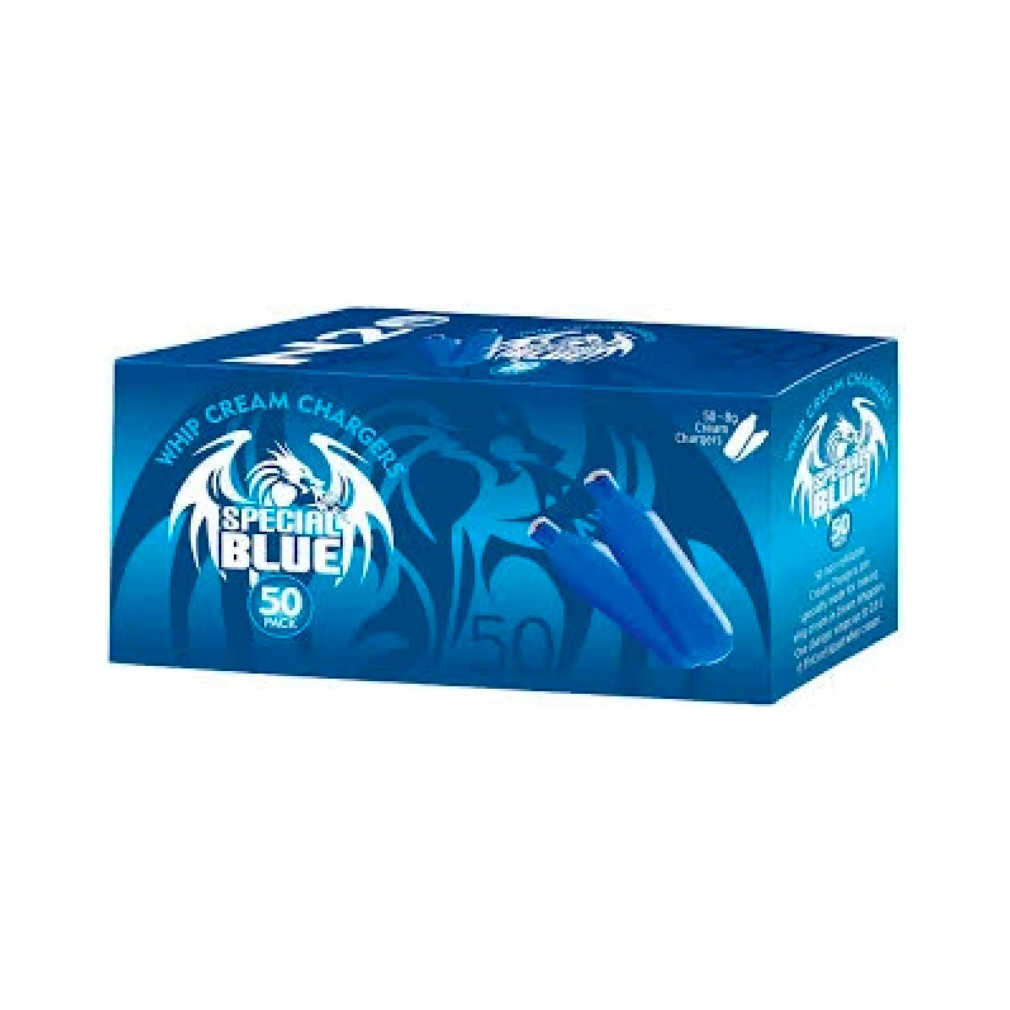 SPECIAL BLUE 8G NITROUS OXIDE 50 CREAM CHARGERS