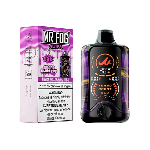 MR FOG AURA GRAPE BLOW POP 60K
