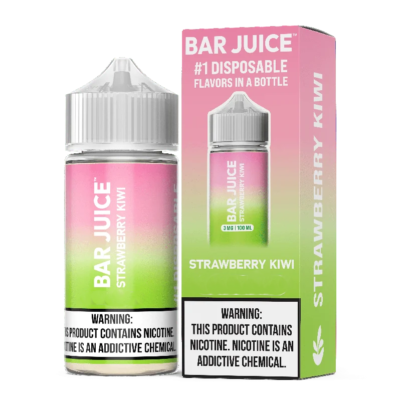 BAR JUICE TFN ELIQUID 100ML 3MG STRAWBERRY KIWI