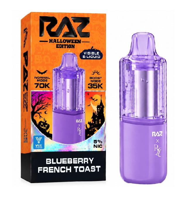 RAZ X VUE POD HALLOWEN EDTN BLUEBERRY FRENCH TOAST 70K