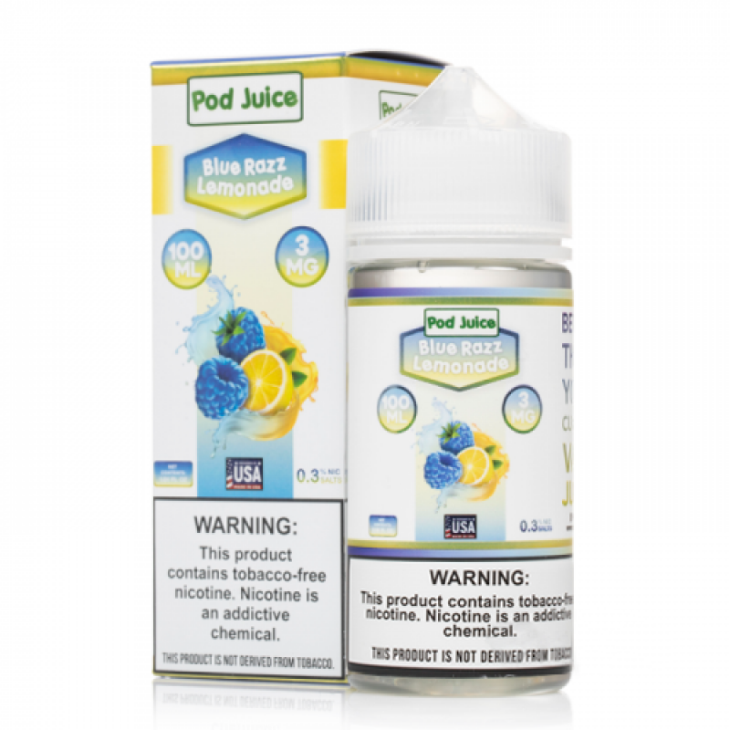 POD JUICE BLUE RAZZ LEMONADE 3MG 100ML