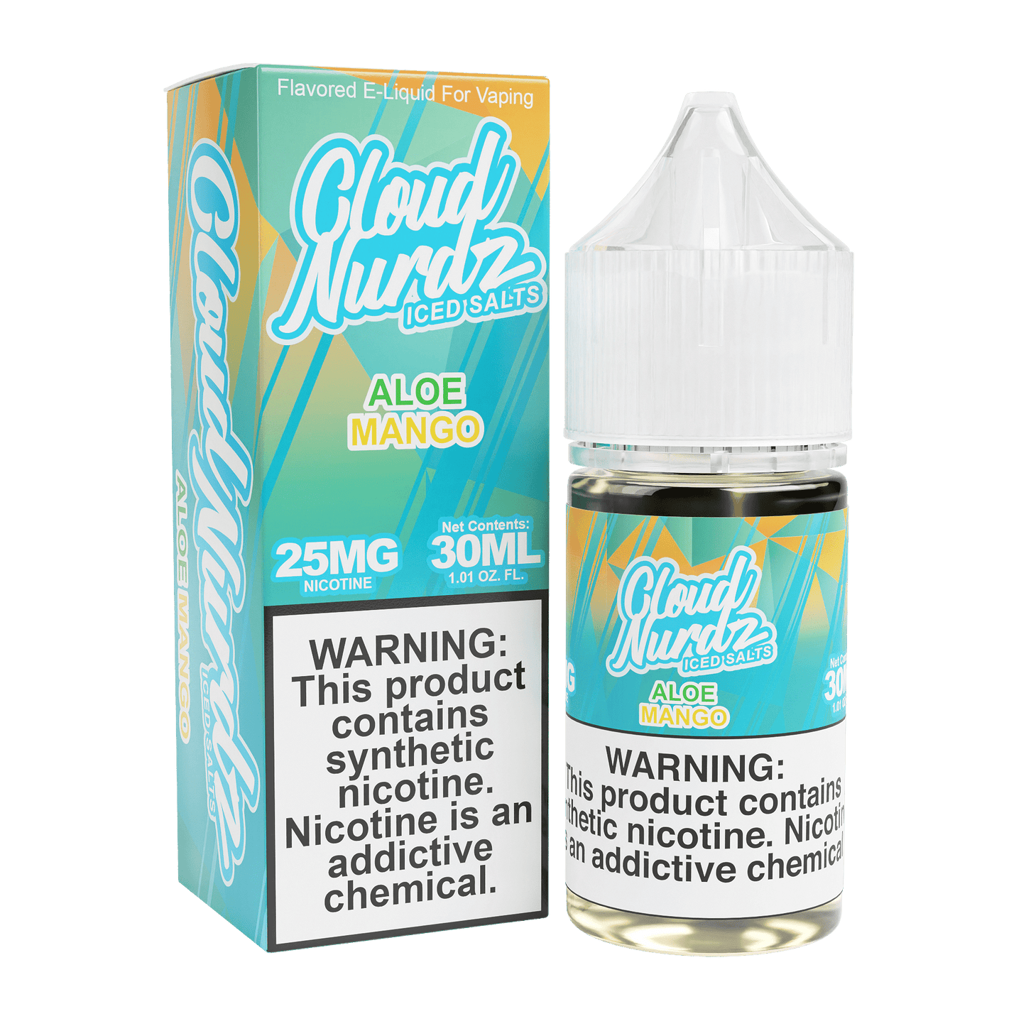 CLOUD NURDZ TFN NIC SALT ELIQUID 30ML ICED ALOE MANGO 25MG
