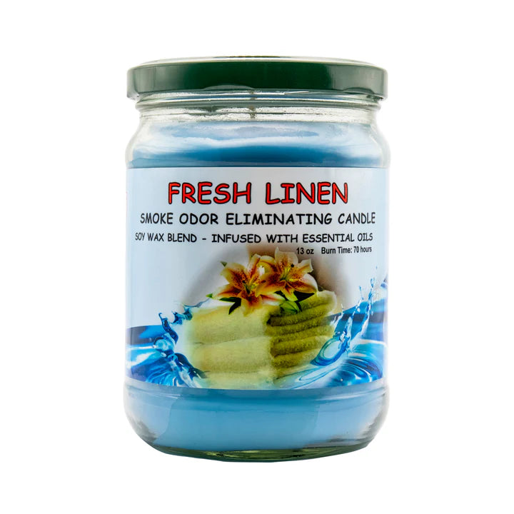 BLUNTEFFECT ODOR CANDLE FRESH LINEN 13OZ