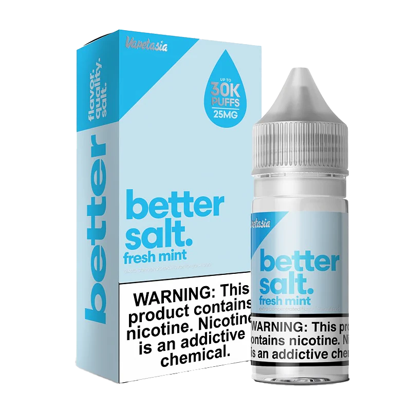 VAPETASIA BETTER SALT FRSH MINT 30ML 50MG