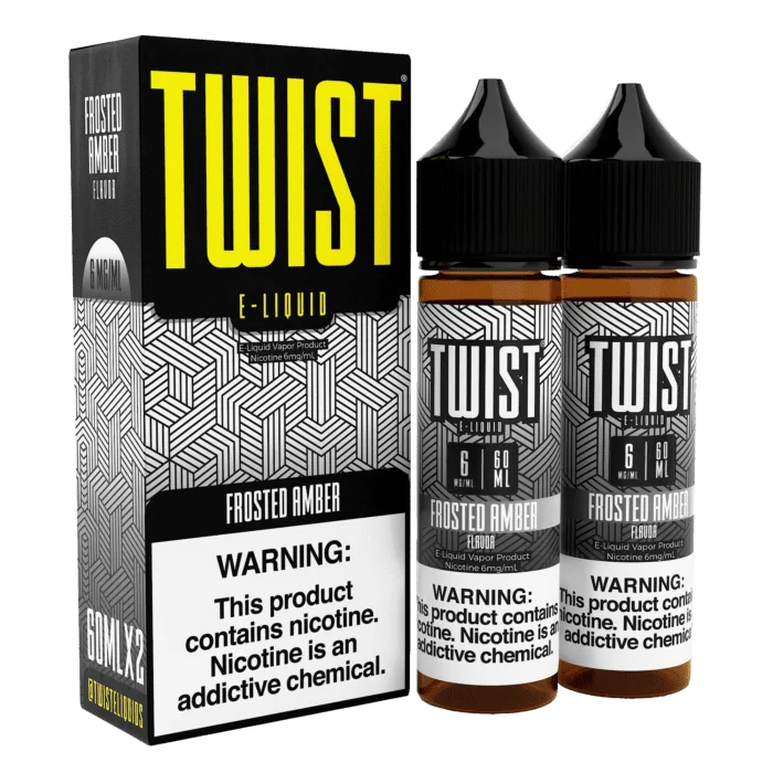TWIST E LIQUID X 2 FRSTED AMBER 60ML 6MG