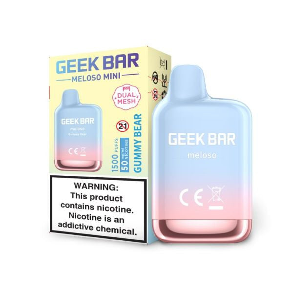 GEEK BAR MELOSO 1500PUFF|GEEK BAR MELOSO MINI GUMMY BEAR 1500PUFF|810125432927|Pack of 10