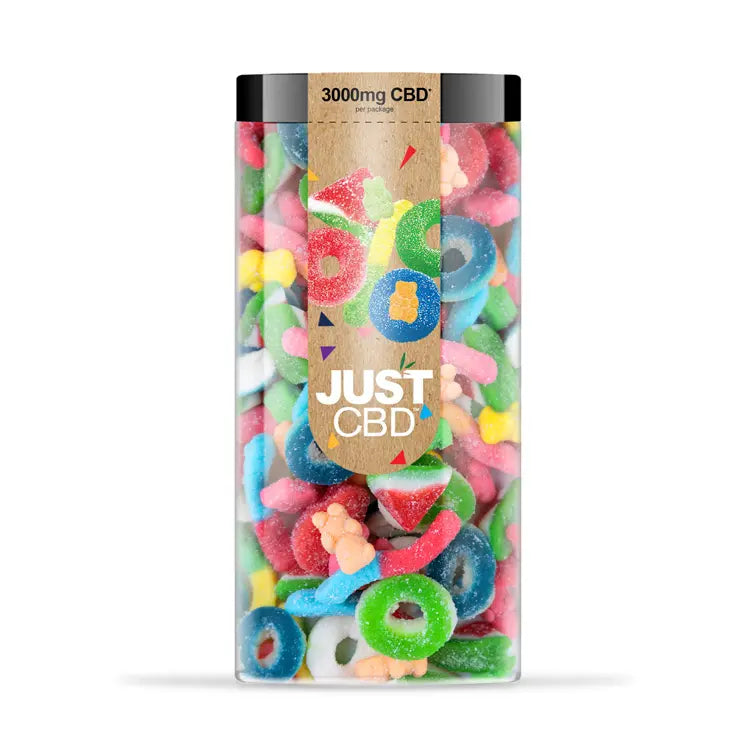 JUST CBD CANNABIDIOL PARTY PACK GUMMIES 3000MG