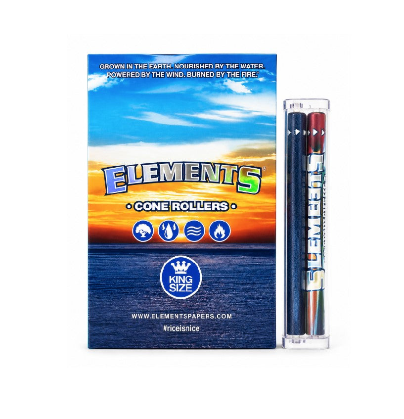ELEMENTS KING SIZE CONE ROLLERS 12CT