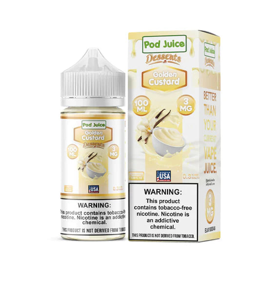 POD JUICE|GOLDEN CUSTARD 100ML 3MG|211003613191|Pack Of 1