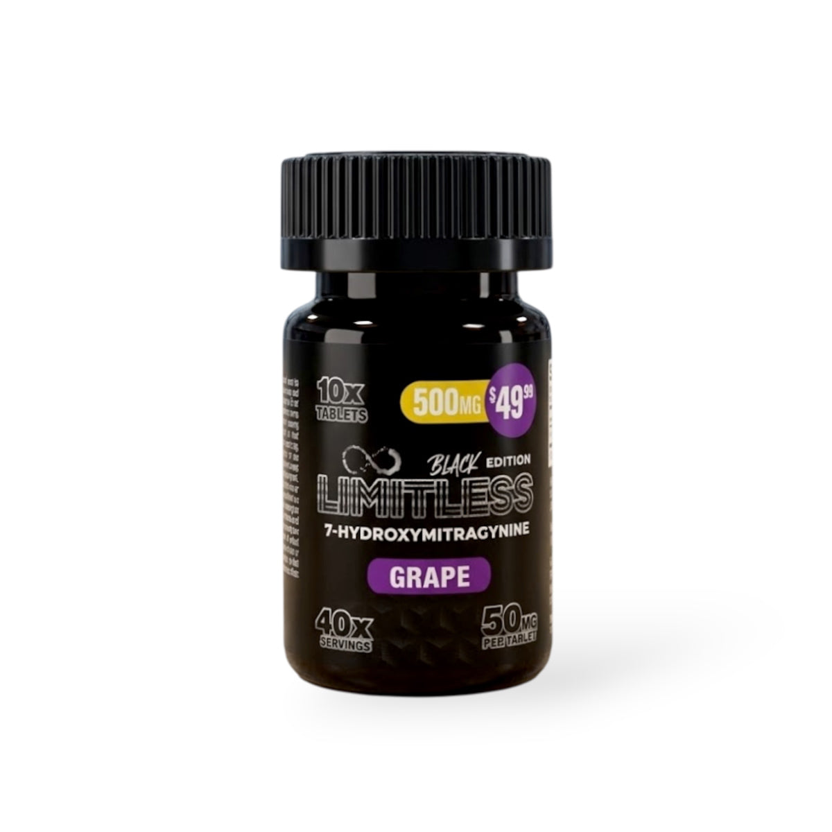 LIMITLESS BLACK EDTN 7 HYDROXY GRAPE 500MG 10CT