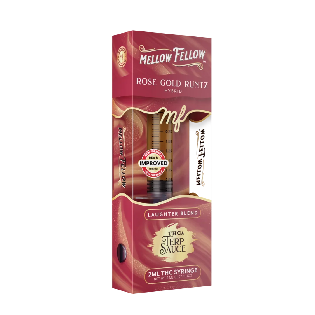 MELLOW FELLOW THCP-THCA TERP SAUCE ROSE GOLD RUNTZ SYRINGE HYBD 2ML