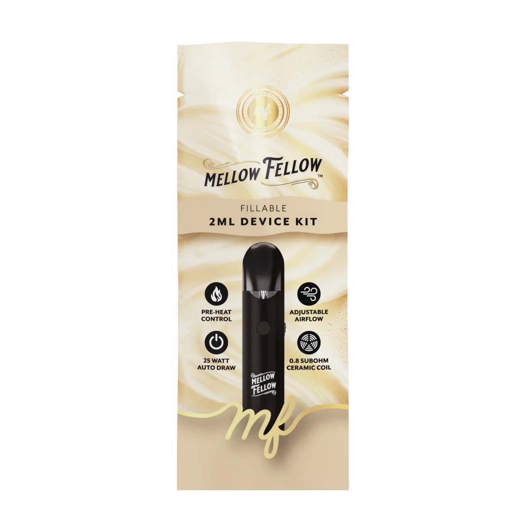 MELLOW FELLOW REFILLABLE DEVICE KIT 2ML 18CT JAR