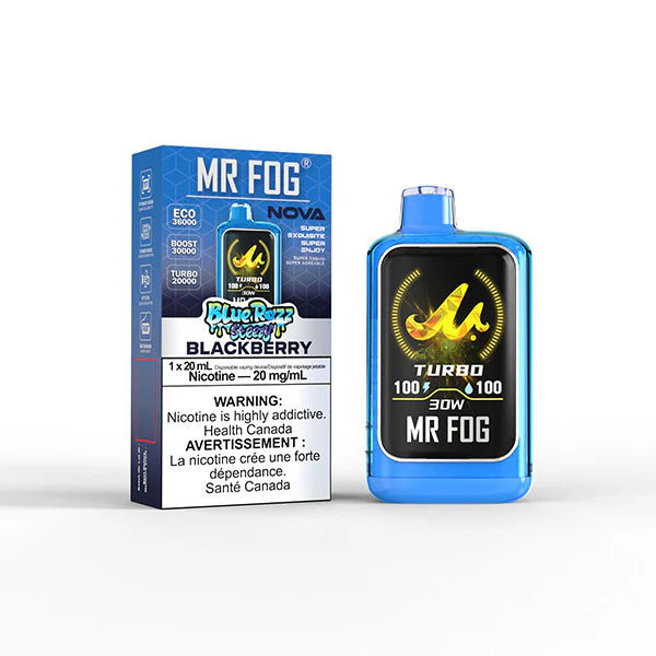 MR FOG NOVA BLUE RAZZ STEEZY BLACKBERRY 36K