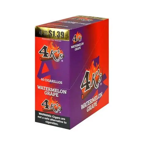 4KS CIGARILLOS WATERMELON GRAPE 4CT