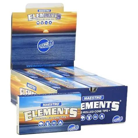 ELEMENTS CONES PAPER AND TIPS PRE ROLL TIPS 20CT