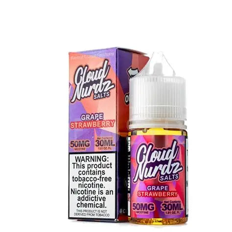 CLOUD NURDZ|GRAPE STWBRY 30ML 50MG|765066188641|Pack Of 1