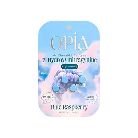 OPIA 7 HYDROXY|BLUE RASPBERRY 30MG 4CT|850070284042|Pack Of 10