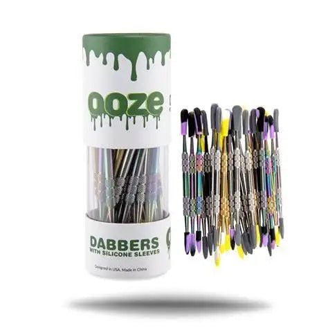 OOZE STAINLESS STEEL SILICON DABBERS SLEEVES 30CT