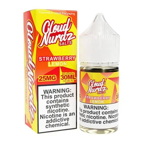 CLOUD NURDZ TFN SALT STRAWBERRY LEMON 25MG 30ML