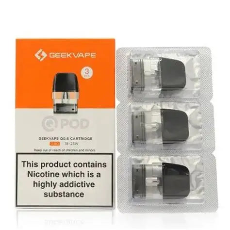 GEEKVAPE Q POD CARTRIDGE 0.6 OHM 3/PK