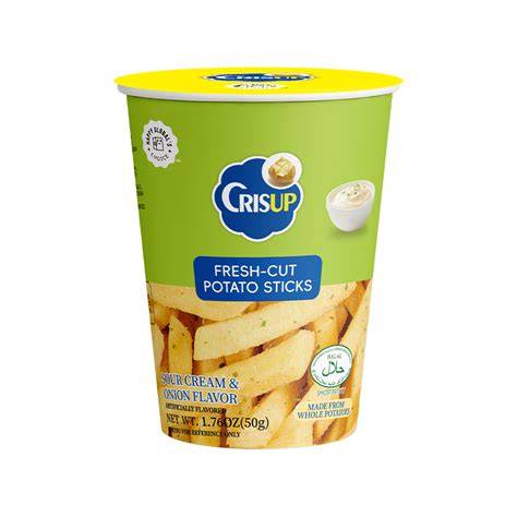 CRISUP POTATO STICKS BLACK SOUR CREAM AND ONION 2.4OZ