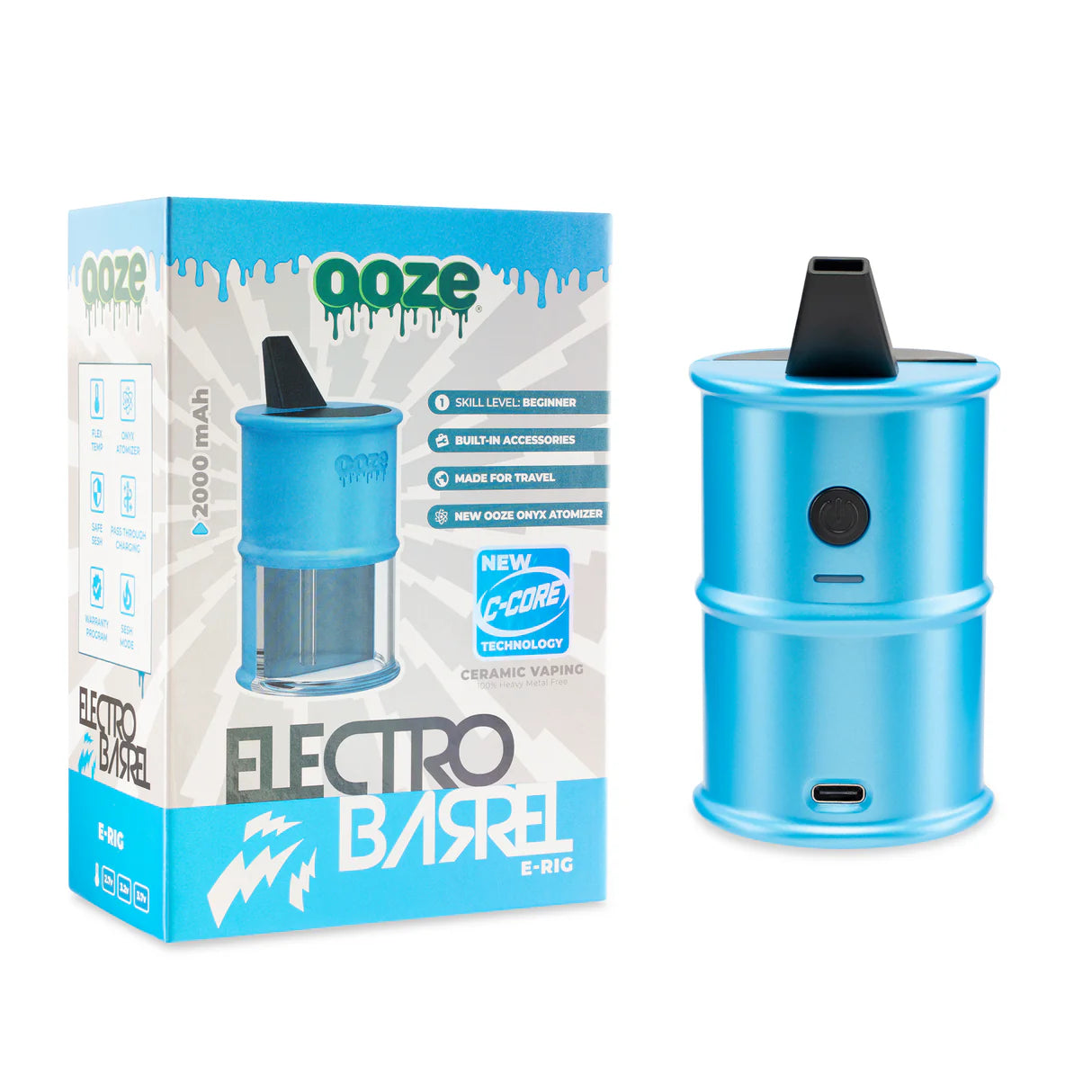 OOZE ELECTRO BARREL DAB ERIG SAPPHIRE BLUE 2000MAH